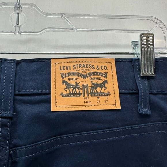 Levi's 511 Slim Pants Youth Boys Sz 14(27x27) Regular Fit Straight Stretch Blue - Picture 7 of 12